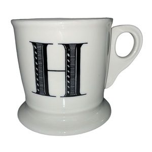 Anthropologie monogram mug. ‎ Letter H.  Excellent used condition